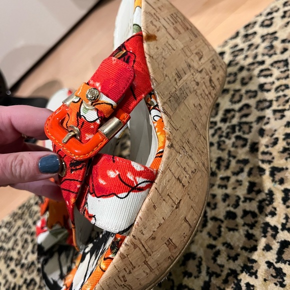 Colorful Wedge Sandals - Picture 3 of 5